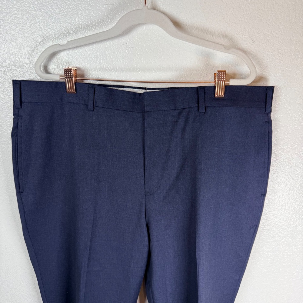 Brooks Brothers 1818 Regent Reda Flexo Merino Wool Dress Pants Navy 40x27